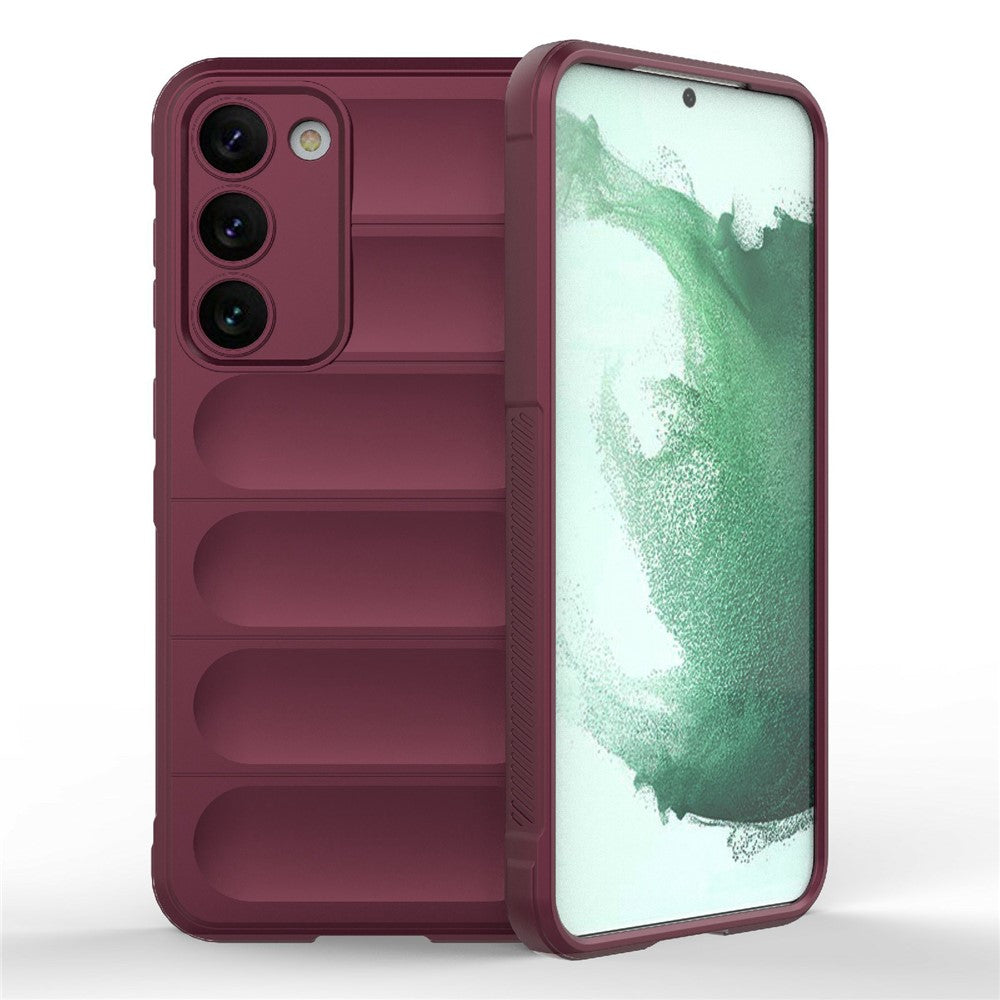 Cell Phone Case for Samsung Galaxy S23, Flexible TPU Drop Protection Rugged Back Cover