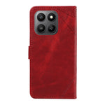 For Honor 400 Smart 5G / 4G / X7d 4G Lædercover Geometrisk linjedesign Pung Telefoncover med håndledsrem