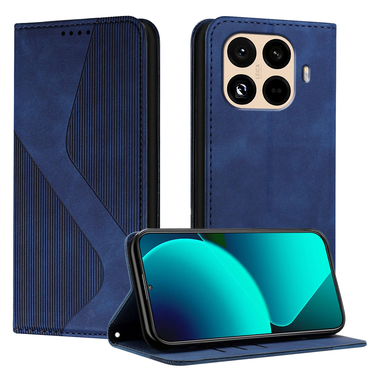 For Xiaomi 15T Pro Phone Cover Skin-touch Feel Leather Wallet Case with Stand