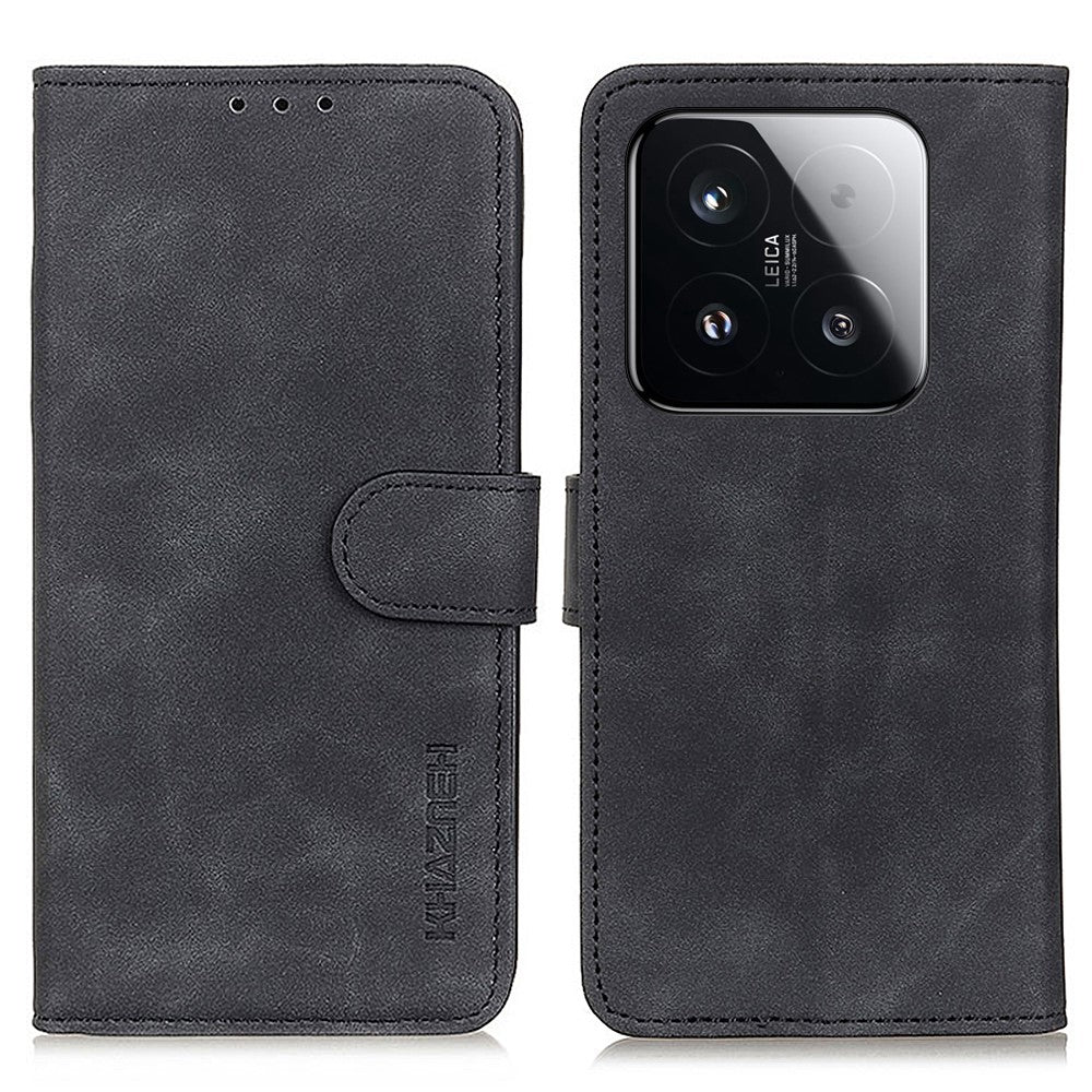 KHAZNEH For Xiaomi 15T Case PU Leather Retro Texture Phone Cover