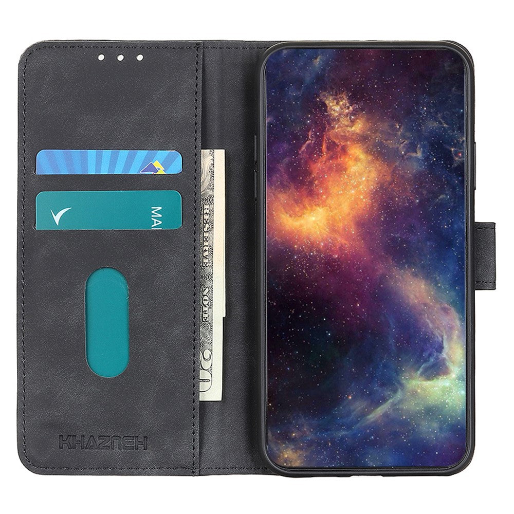 KHAZNEH For Xiaomi 15T Case PU Leather Retro Texture Phone Cover