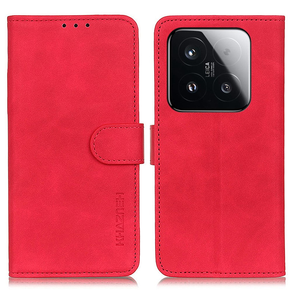 KHAZNEH For Xiaomi 15T Case PU Leather Retro Texture Phone Cover
