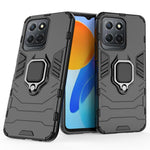 Ringholder Støtteben Beskyttende Telefoncover til Honor X8 5G, Hårdt PC Blødt TPU Anti-ridse Hybridcover