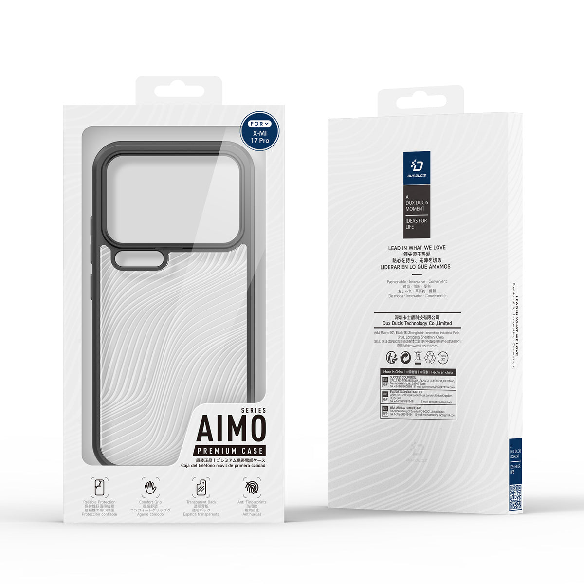 DUX DUCIS For Xiaomi 17 Pro Case  Aimo Series TPU+PC Matte Drop-proof Phone Cover (REACH Certification)