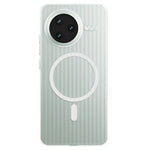 For Xiaomi Redmi K80 5G / Poco F7 Pro 5G Magnetic Case Corrugated Texture Hard PC Phone Cover