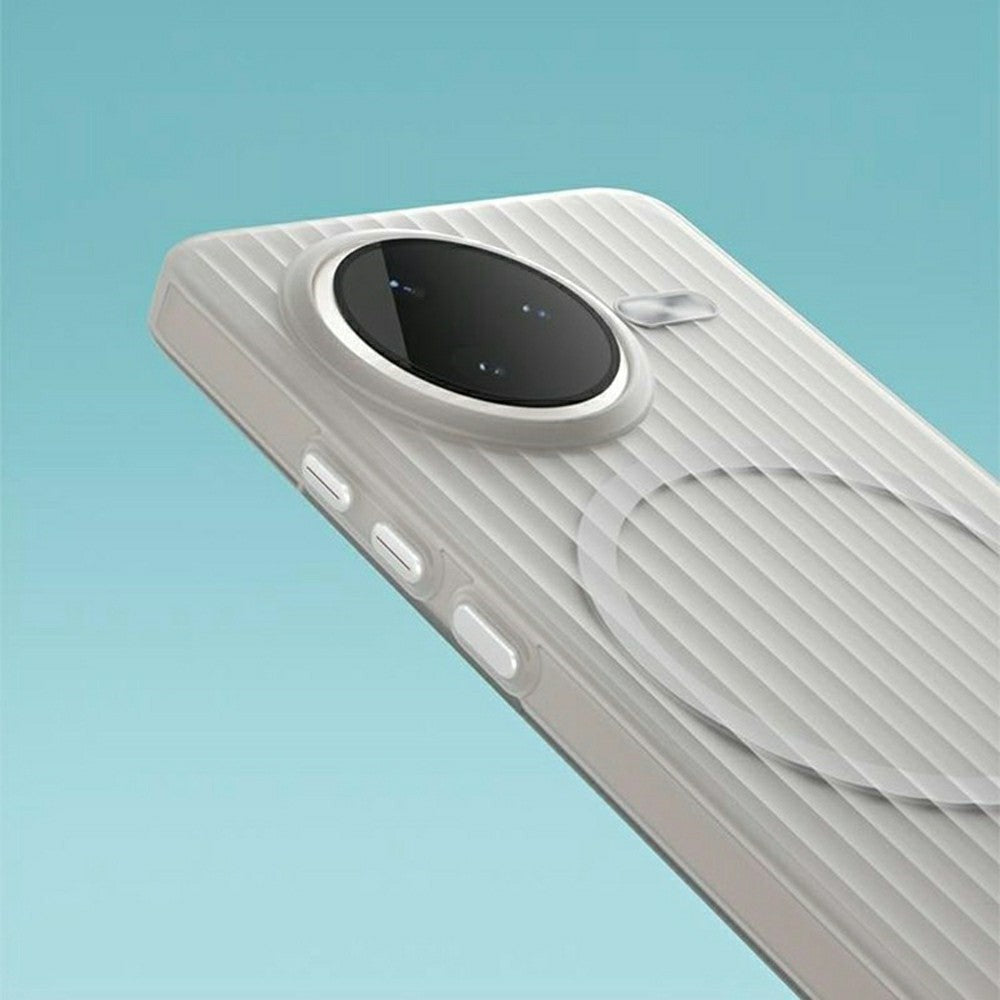 For Xiaomi Redmi K80 5G / Poco F7 Pro 5G Magnetic Case Corrugated Texture Hard PC Phone Cover