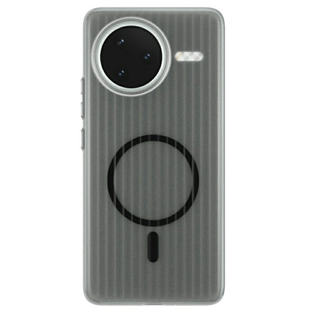 For Xiaomi Redmi K80 5G / Poco F7 Pro 5G Magnetic Case Corrugated Texture Hard PC Phone Cover