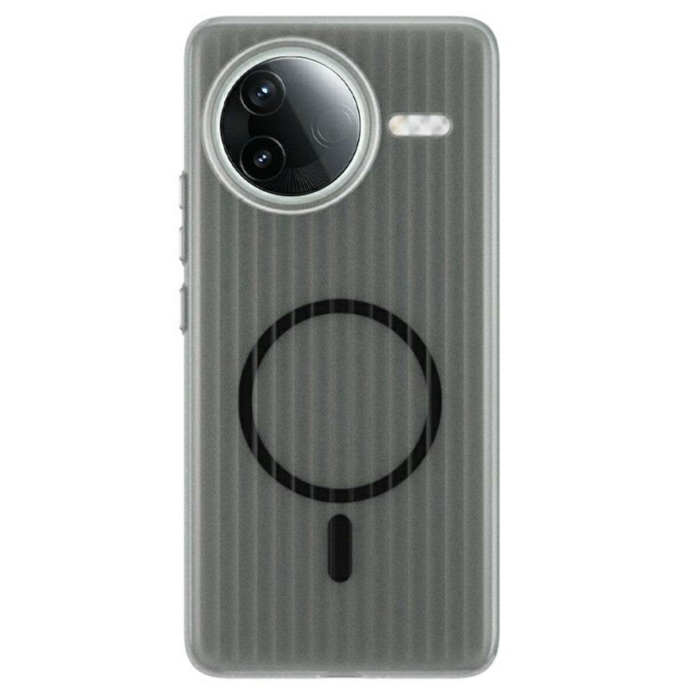 For Xiaomi Redmi K80 Pro 5G / Poco F7 Ultra 5G Magnetic Case Corrugated Texture Hard PC Phone Cover