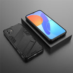 Til Samsung Galaxy A04 4G (164,4 x 76,3 x 9,1 mm) hårdt PC + blødt TPU cover med støttefod og ridsefast telefoncover