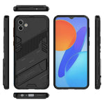 Til Samsung Galaxy A04 4G (164,4 x 76,3 x 9,1 mm) hårdt PC + blødt TPU cover med støttefod og ridsefast telefoncover