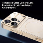For iPhone 16 Pro Max Magnetic Case Transfer to 17 Pro Max PC Phone Cover with AG Corning Glass Lens Film