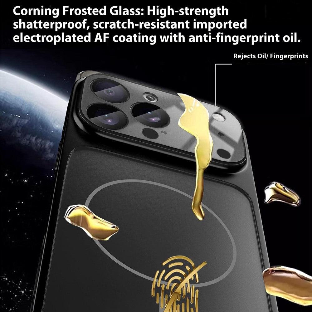 For iPhone 16 Pro Max Magnetic Case Transfer to 17 Pro Max PC Phone Cover with AG Corning Glass Lens Film