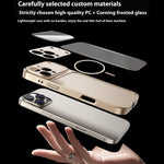 For iPhone 16 Pro Max Magnetic Case Transfer to 17 Pro Max PC Phone Cover with AG Corning Glass Lens Film