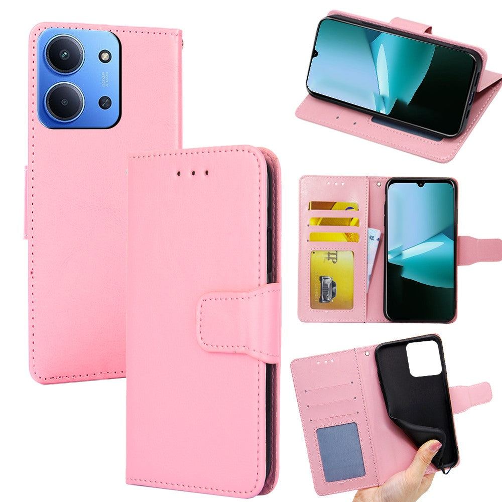 Tegnebogsetui i PU-læder og TPU til Xiaomi Redmi 15C 4G (EU) (173 mm) / 15C 5G (EU) (173 mm) / Poco C85 4G (173 mm), foldbart cover med stander