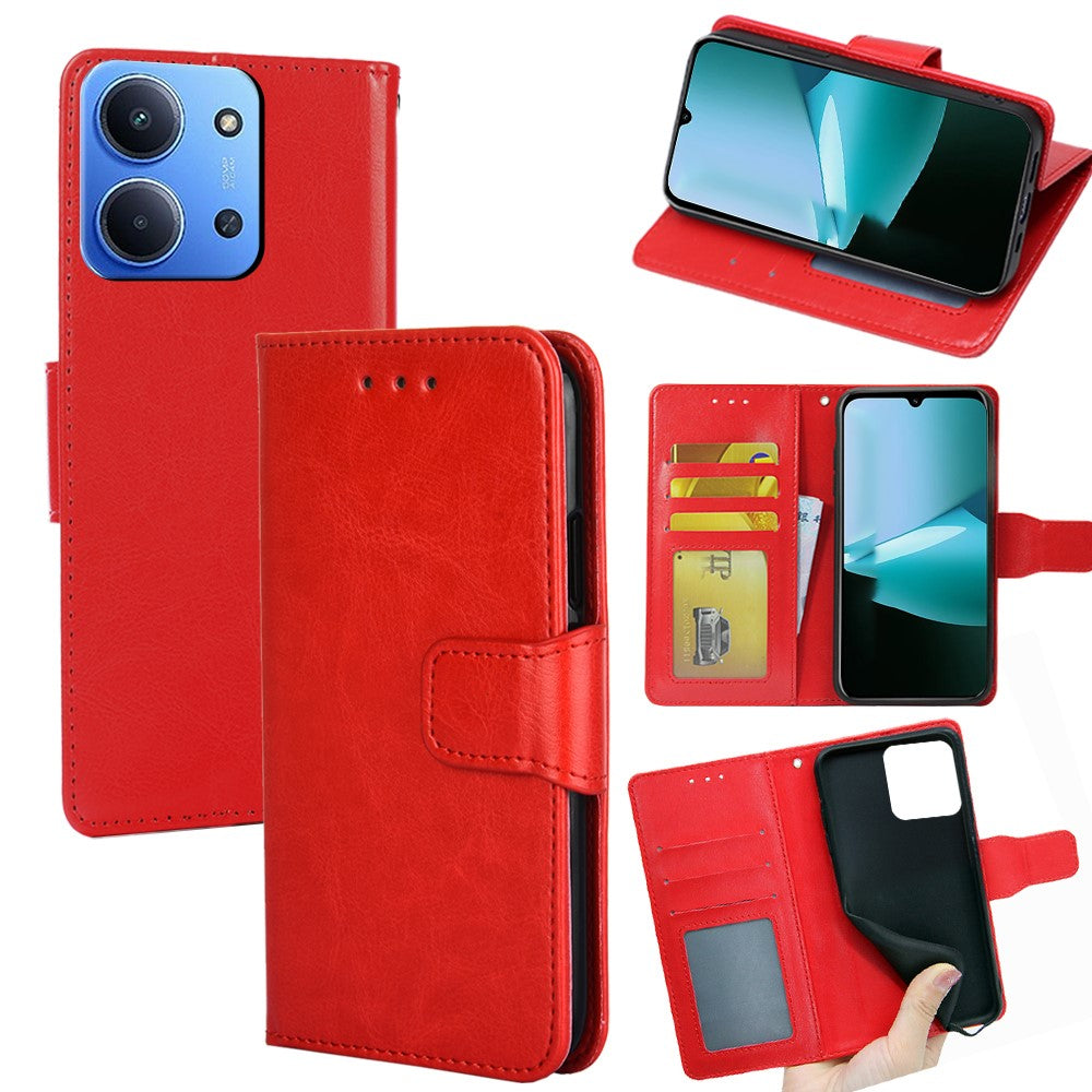 Tegnebogsetui i PU-læder og TPU til Xiaomi Redmi 15C 4G (EU) (173 mm) / 15C 5G (EU) (173 mm) / Poco C85 4G (173 mm), foldbart cover med stander