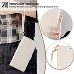 Wallet Case for Xiaomi Redmi 15C 4G (EU) (173mm) / 15C 5G (EU) (173mm) / Poco C85 4G (173mm) RFID Blocking Wallet PU Leather Phone Cover with Wrist Strap