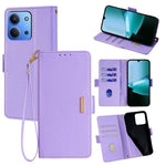 Wallet Case for Xiaomi Redmi 15C 4G (EU) (173mm) / 15C 5G (EU) (173mm) / Poco C85 4G (173mm) RFID Blocking Wallet PU Leather Phone Cover with Wrist Strap