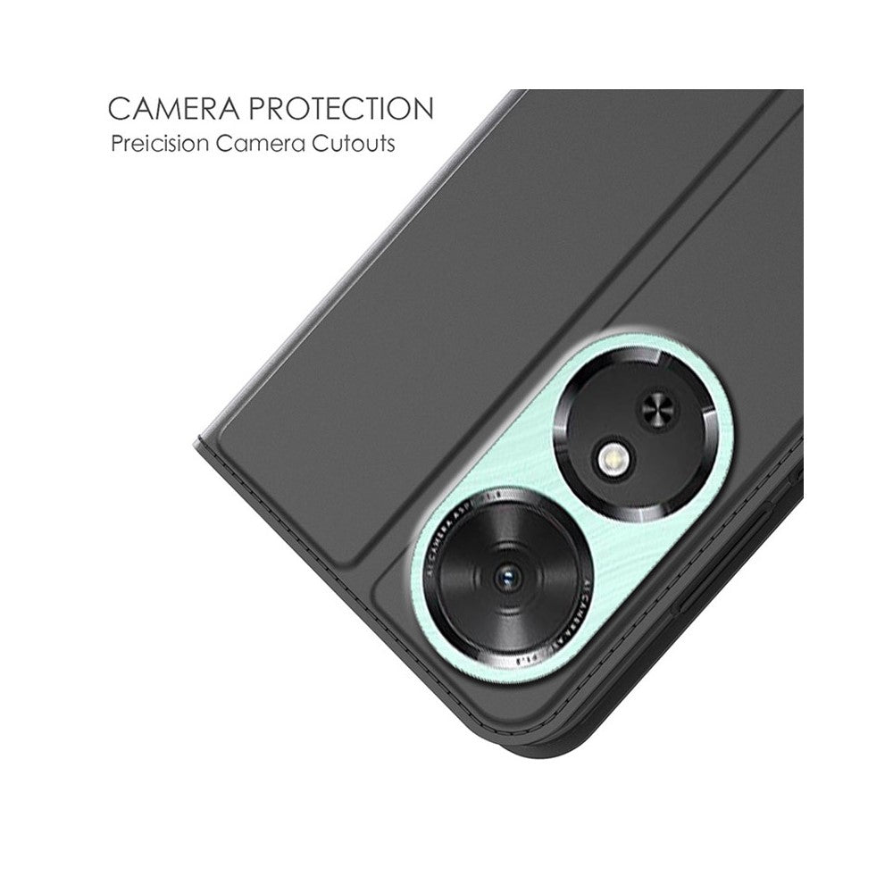 Til Honor Play10C 5G Cover i PU-læder med kortholder og stativfunktion