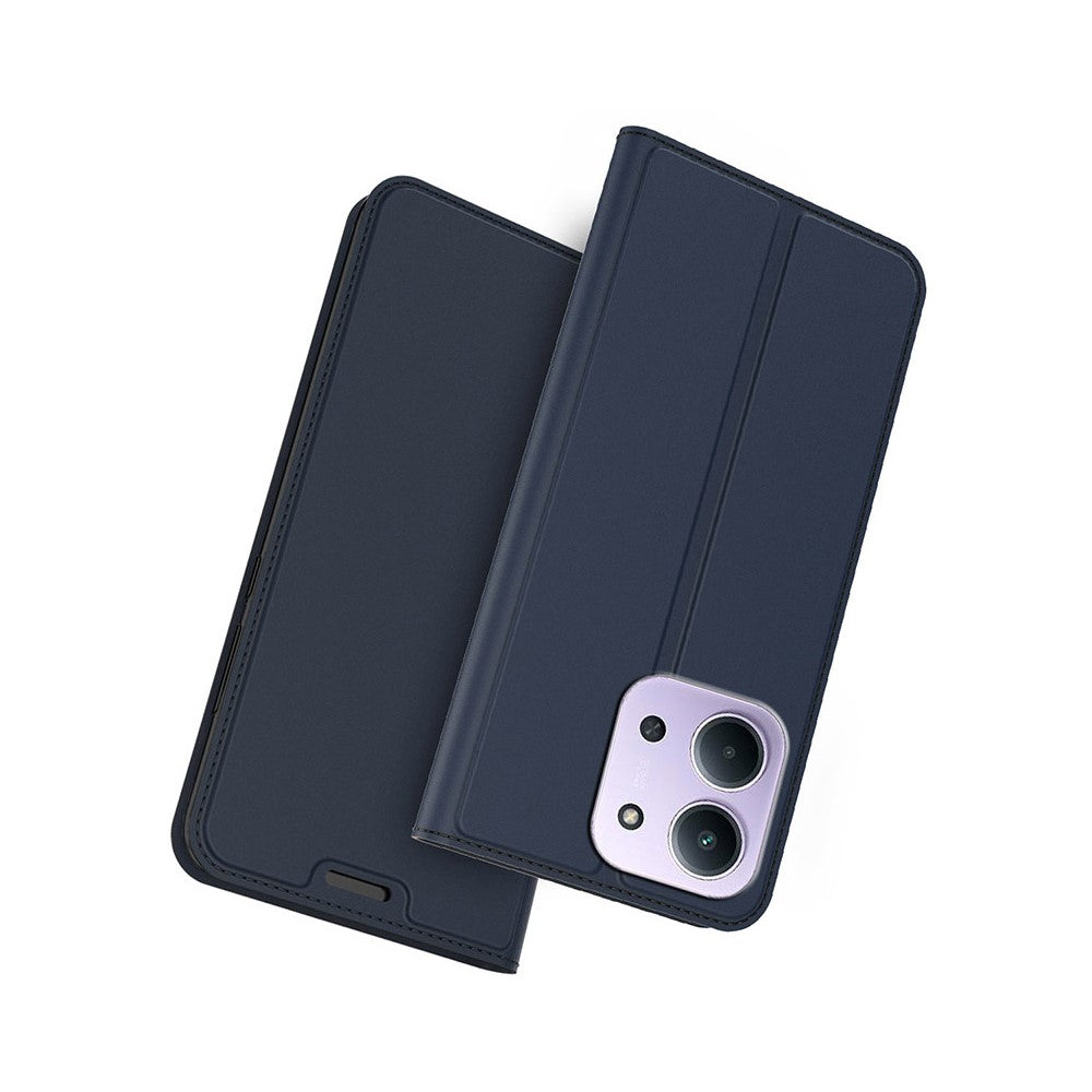 PU-lædercover til Xiaomi Redmi 15C 5G (EU) (173mm) / 15C 4G (EU) (173mm) / Poco C85 4G (173mm) med kortholder og stativ