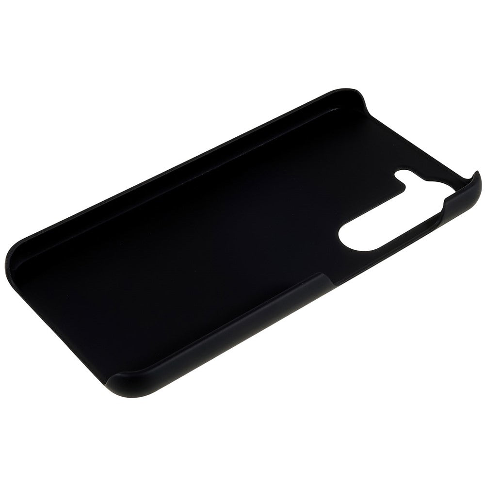 For Samsung Galaxy S23+ Hard Plastic Rubberized Glossy Phone Back Case Anti-fall Cellphone Cover