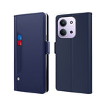 Telefonetui til Xiaomi Redmi 15C 4G (EU) (173mm) / 15C 5G (EU) (173mm) / Poco C85 4G (173mm), PU-lædercover med stativ, kortholder og spejl