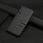 For Samsung Galaxy A23e / A23s Stitching PU Leather Stand Case Shockproof Wallet Inner TPU Phone Cover with Strap