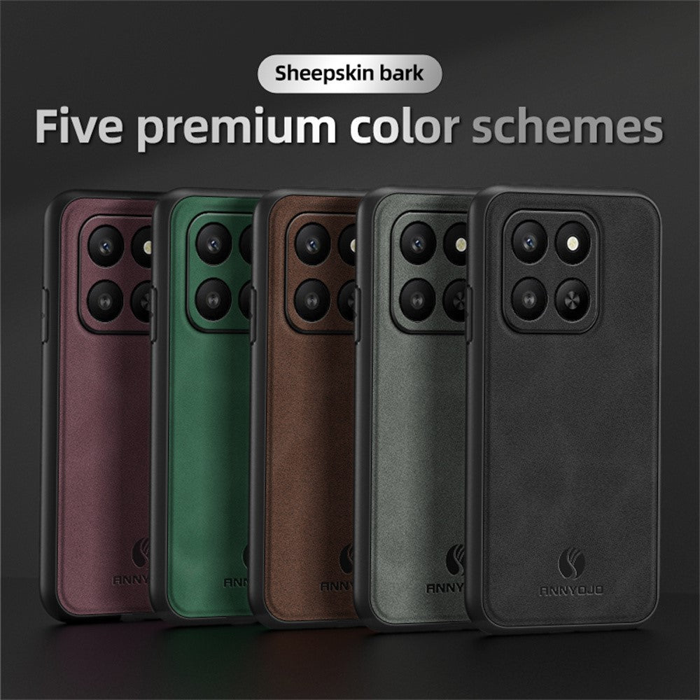 ANNYOJO Case for Honor 400 Smart 5G / 400 Smart 4G / X7d 4G PU Leather + PC + TPU Anti Drop Phone Back Cover