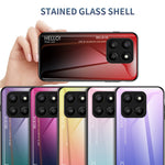 For Honor 400 Smart 5G / 4G / X7d 4G Case Anti-Scratch Tempered Glass + PC + TPU Phone Cover