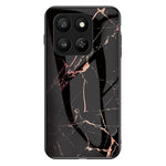 Case for Honor 400 Smart 5G / 400 Smart 4G / X7d 4G Marble Pattern Tempered Glass+PC+TPU Protective Phone Cover