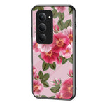 For Xiaomi Redmi 15 4G (EU) (171mm) Case Floral Pattern TPU + Tempered Glass Protective Phone Cover