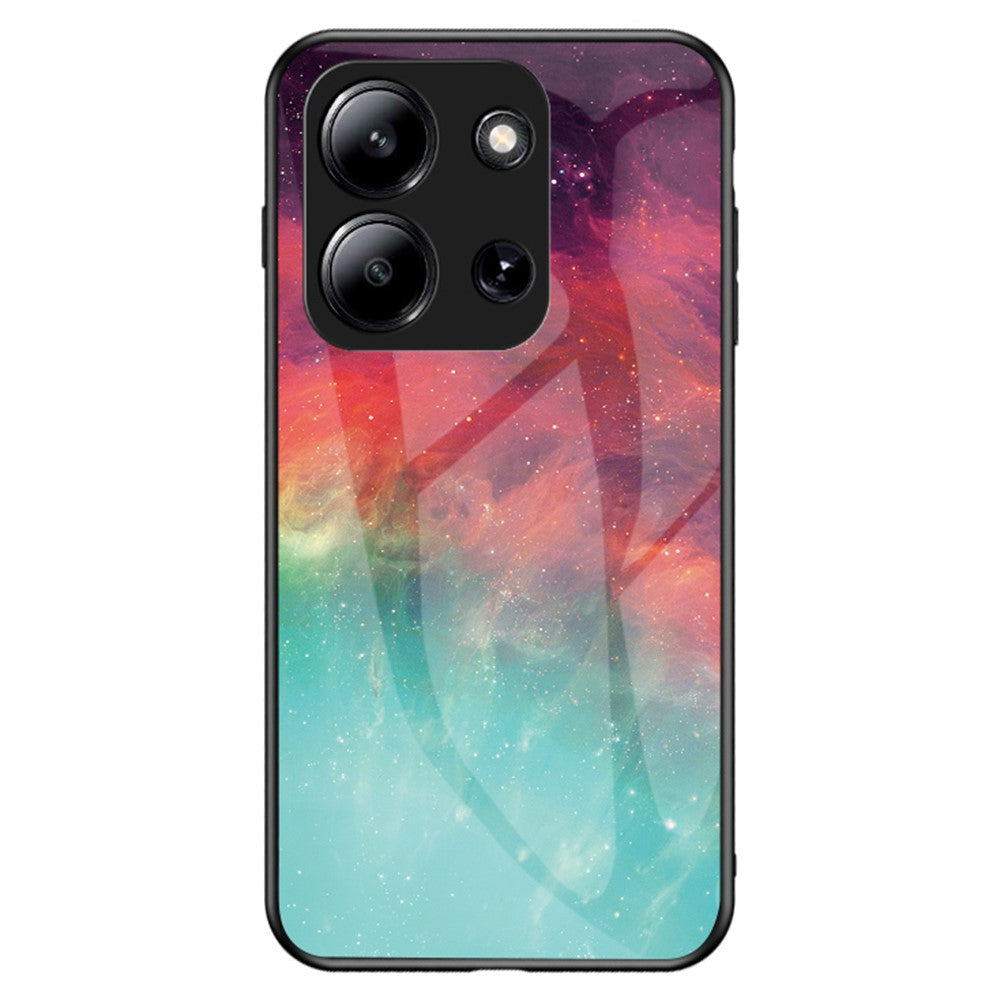For Xiaomi Redmi 15C 4G (Global) (171mm)  /  Poco C85 4G (171mm) Case Starry Sky Pattern Tempered Glass Phone Cover