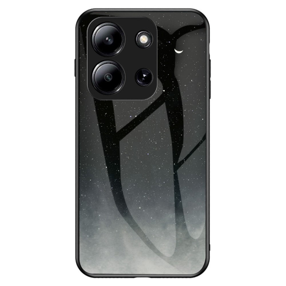 For Xiaomi Redmi 15C 4G (Global) (171mm)  /  Poco C85 4G (171mm) Case Starry Sky Pattern Tempered Glass Phone Cover