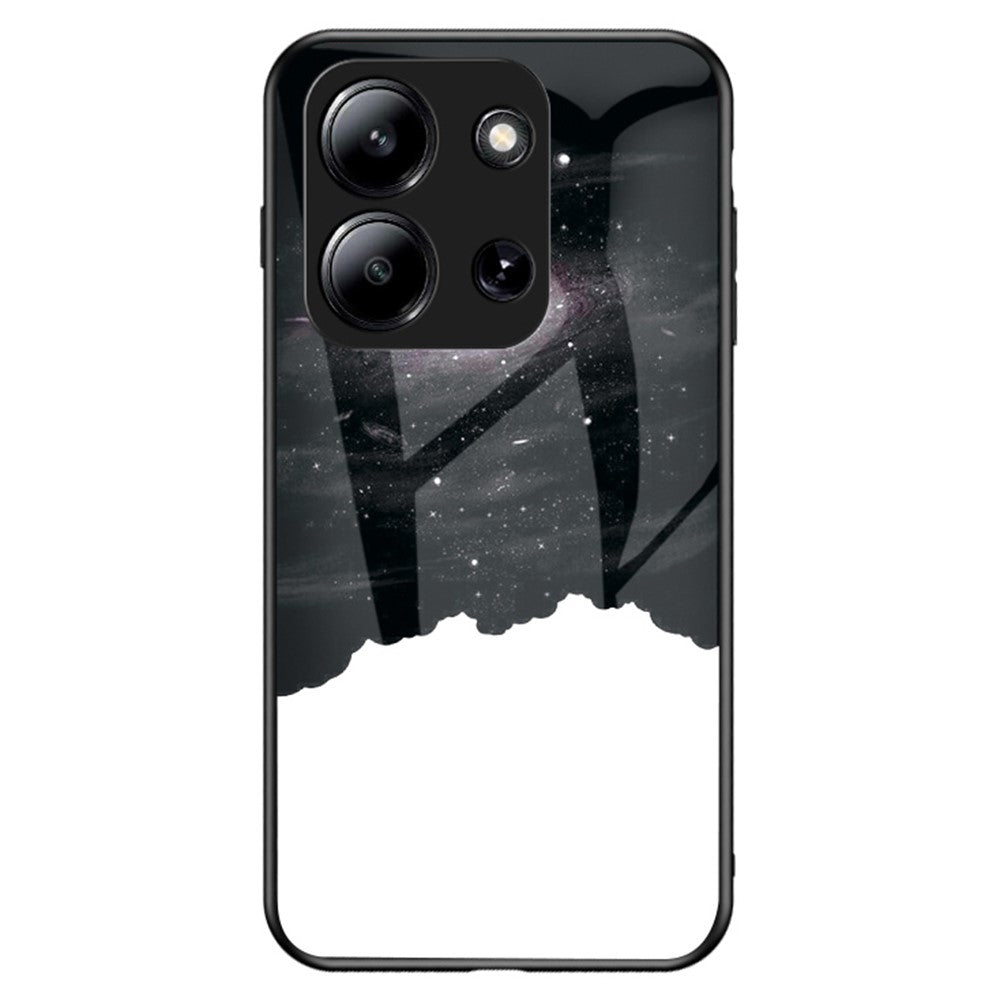 For Xiaomi Redmi 15C 4G (Global) (171mm)  /  Poco C85 4G (171mm) Case Starry Sky Pattern Tempered Glass Phone Cover
