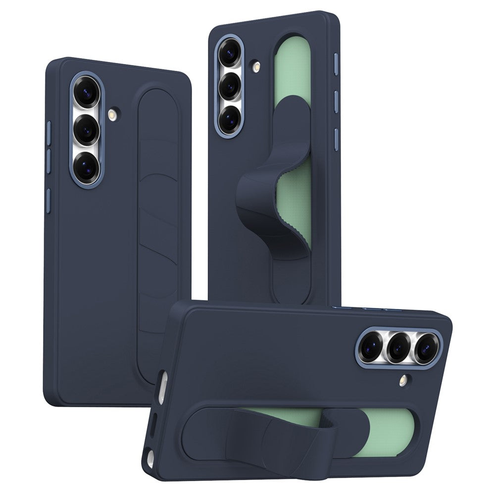 Samsung Galaxy S25 FE-skal Anpassningsbart smart nyckelgrepp armband Stöd PC + silikonmobilskal