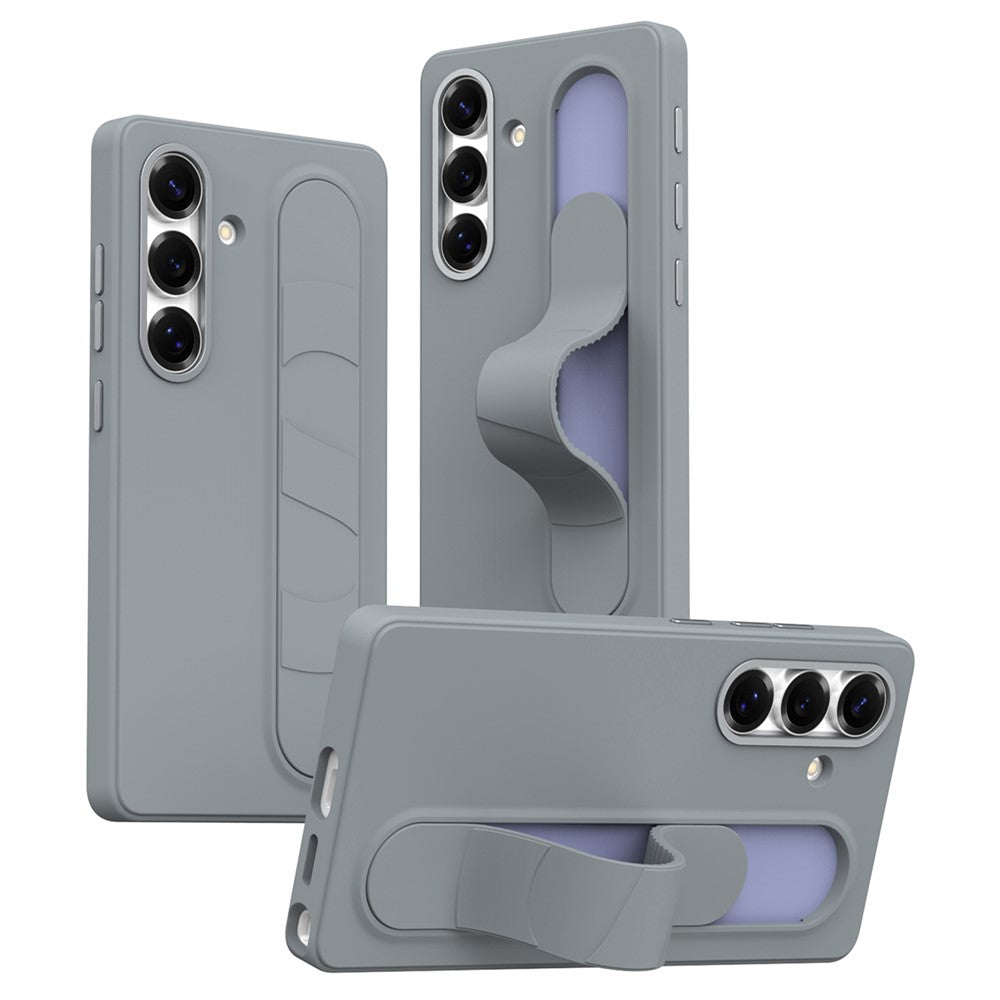 For Samsung Galaxy S25 FE Case Customizable Smart Key Control Wristband Kickstand PC + Silicone Phone Cover