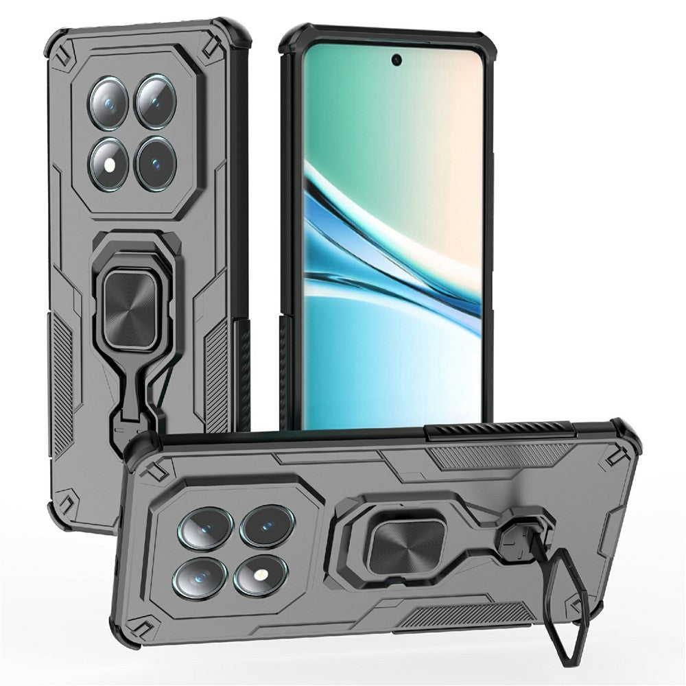 For Xiaomi Poco M8 5G / Redmi Note 15 5G (Global) Case Rotatable Ring Kickstand PC + TPU Shockproof Phone Cover