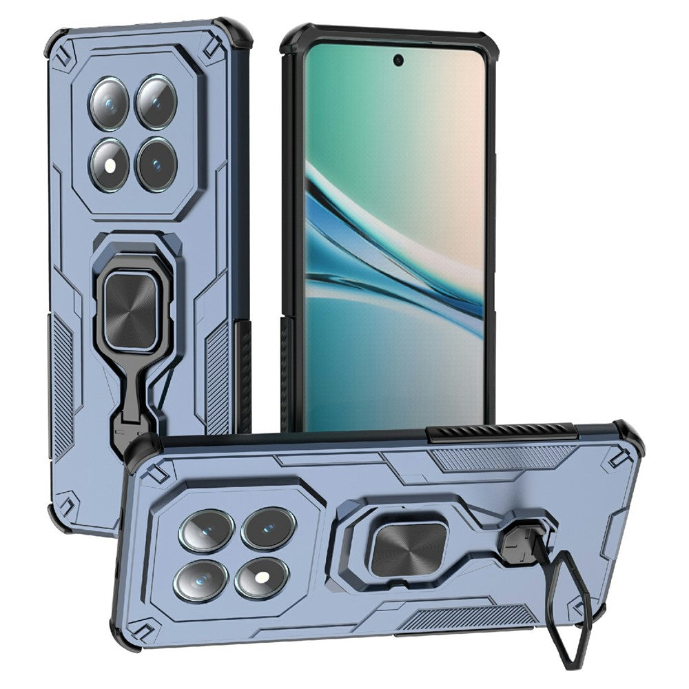 For Xiaomi Poco M8 5G / Redmi Note 15 5G (Global) Case Rotatable Ring Kickstand PC + TPU Shockproof Phone Cover