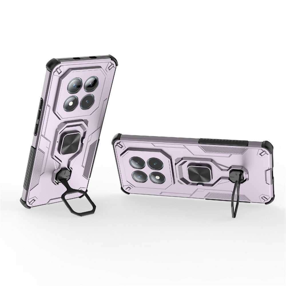 For Xiaomi Poco M8 5G / Redmi Note 15 5G (Global) Case Rotatable Ring Kickstand PC + TPU Shockproof Phone Cover