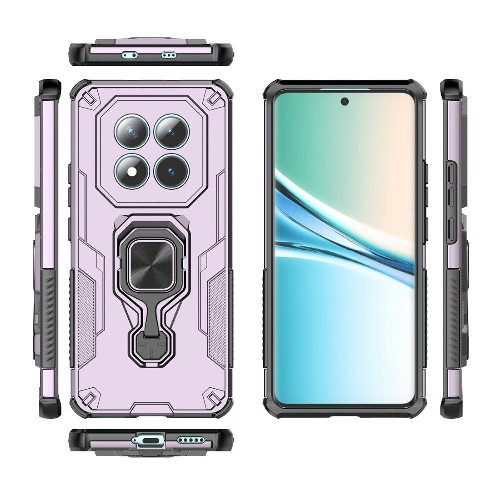 For Xiaomi Poco M8 5G / Redmi Note 15 5G (Global) Case Rotatable Ring Kickstand PC + TPU Shockproof Phone Cover