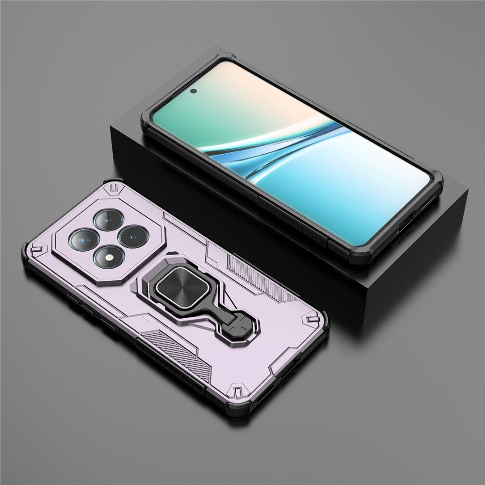 For Xiaomi Poco M8 5G / Redmi Note 15 5G (Global) Case Rotatable Ring Kickstand PC + TPU Shockproof Phone Cover