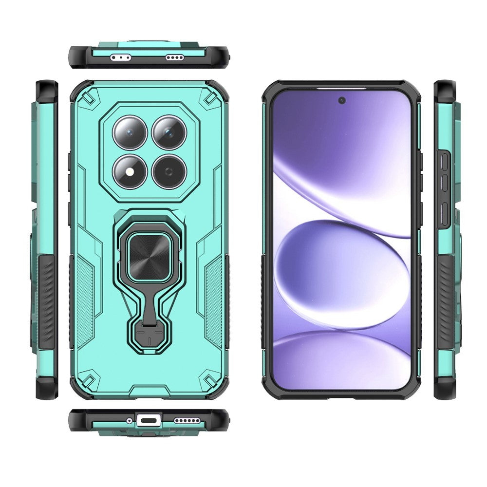 For Xiaomi Redmi Note 15 Pro 5G (Global) Case Rotatable Ring Kickstand PC + TPU Shockproof Phone Cover