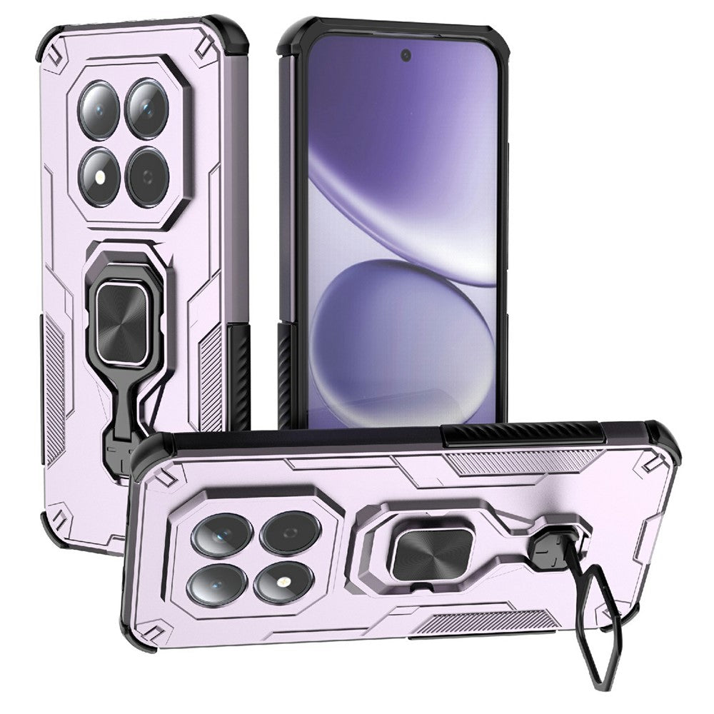 For Xiaomi Redmi Note 15 Pro 5G (Global) Case Rotatable Ring Kickstand PC + TPU Shockproof Phone Cover