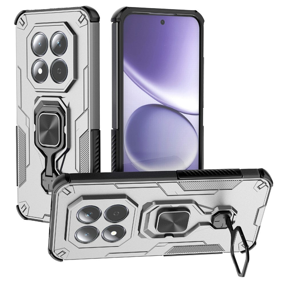 For Xiaomi Redmi Note 15 Pro 5G (Global) Case Rotatable Ring Kickstand PC + TPU Shockproof Phone Cover