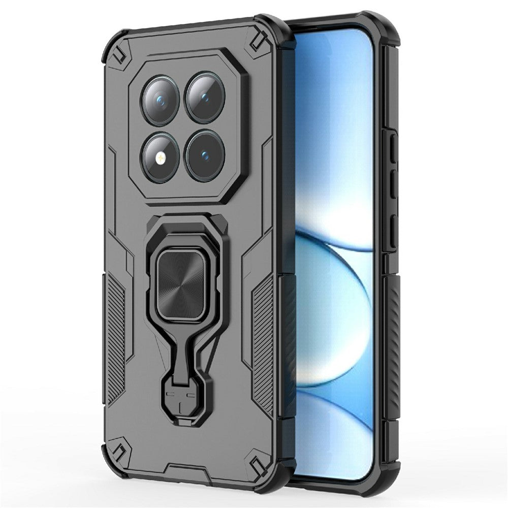 For Xiaomi Poco M8 Pro 5G / Redmi Note 15 Pro+ 5G (Global) Case Rotatable Ring Kickstand PC + TPU Shockproof Phone Cover