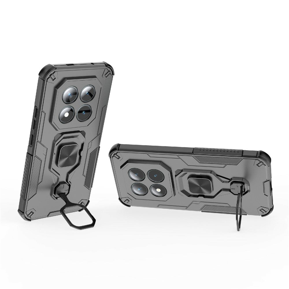 For Xiaomi Poco M8 Pro 5G / Redmi Note 15 Pro+ 5G (Global) Case Rotatable Ring Kickstand PC + TPU Shockproof Phone Cover