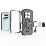 For Xiaomi Poco M8 Pro 5G / Redmi Note 15 Pro+ 5G (Global) Case Rotatable Ring Kickstand PC + TPU Shockproof Phone Cover