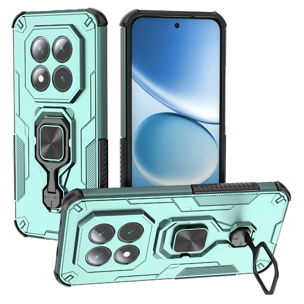 For Xiaomi Poco M8 Pro 5G / Redmi Note 15 Pro+ 5G (Global) Case Rotatable Ring Kickstand PC + TPU Shockproof Phone Cover