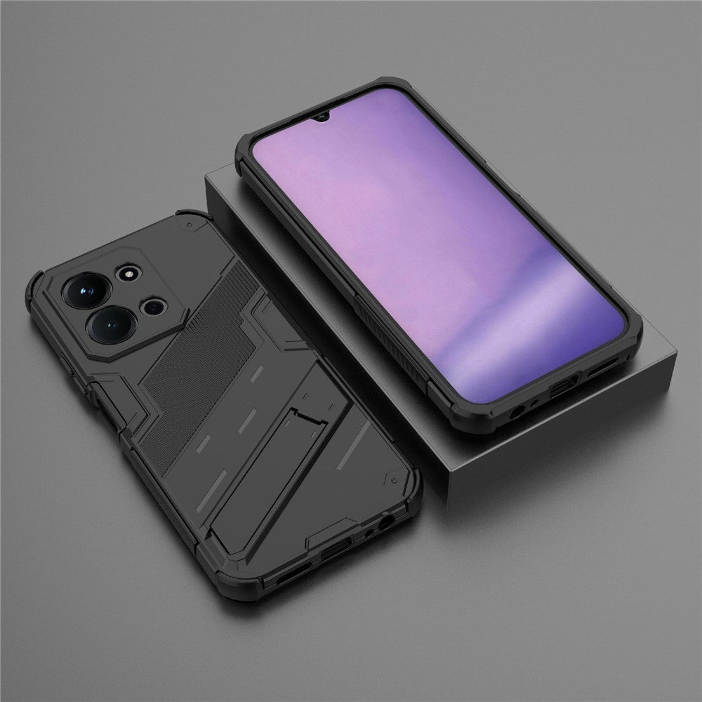 For Xiaomi Redmi 15C 4G (Global) (171mm) / Poco C85 4G (171mm) Case PC + TPU Shockproof Phone Cover with Kickstand