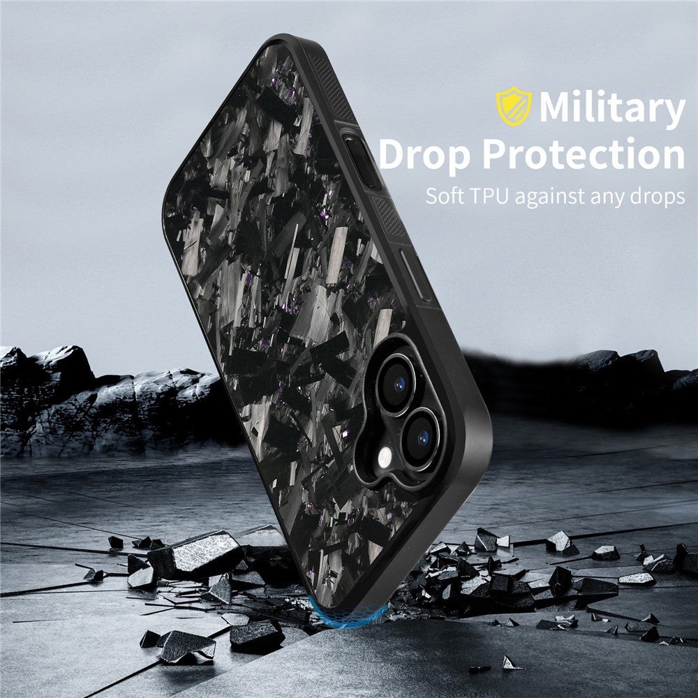 Til iPhone 17 Magnetisk Cover Stort Struktur Aramidfiber + TPU Telefoncover