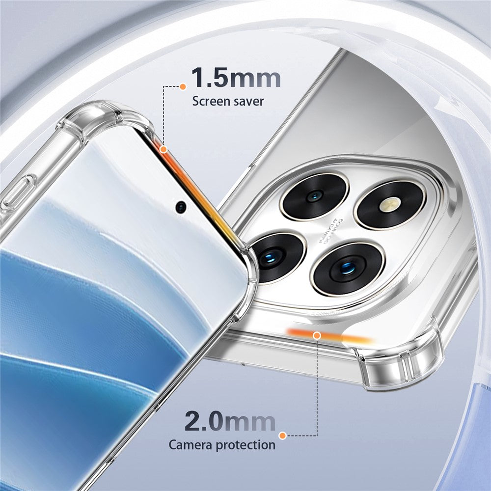 For Xiaomi Poco X7 5G / Redmi Note 14 Pro 5G Case Reinforced Corner 1.5mm PC + TPU Ultra Clear Phone Cover